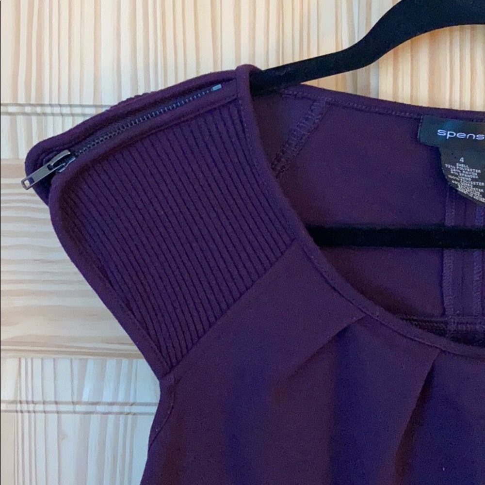 Elegant Purple midi Dress